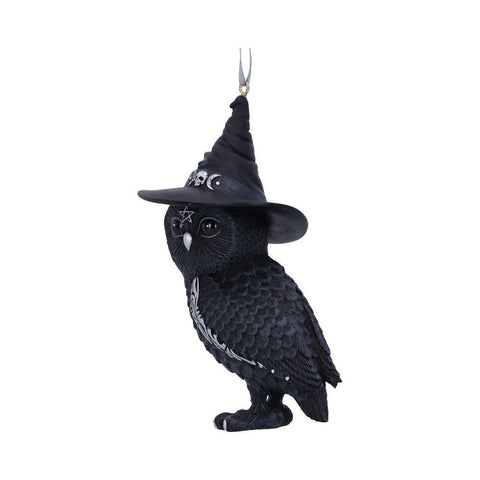 Owlocen Black Witch Owl Hanging Ornament