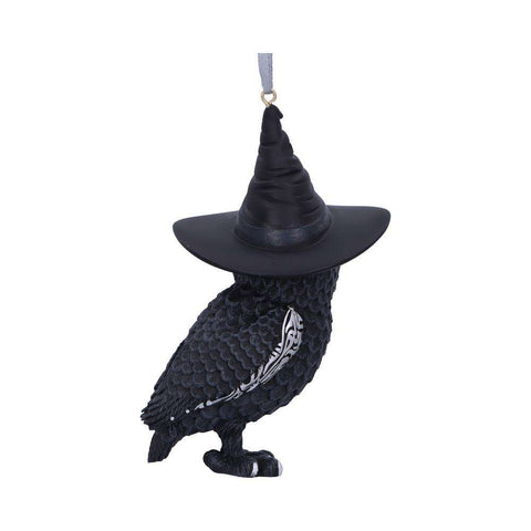 Owlocen Black Witch Owl Hanging Ornament