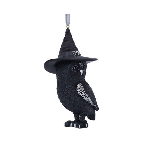 Owlocen Black Witch Owl Hanging Ornament