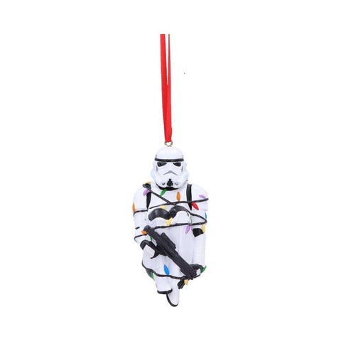 Stormtrooper In Fairy Lights Decorative Hanging Ornament