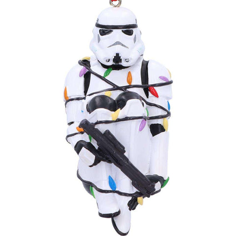 Stormtrooper In Fairy Lights Decorative Hanging Ornament