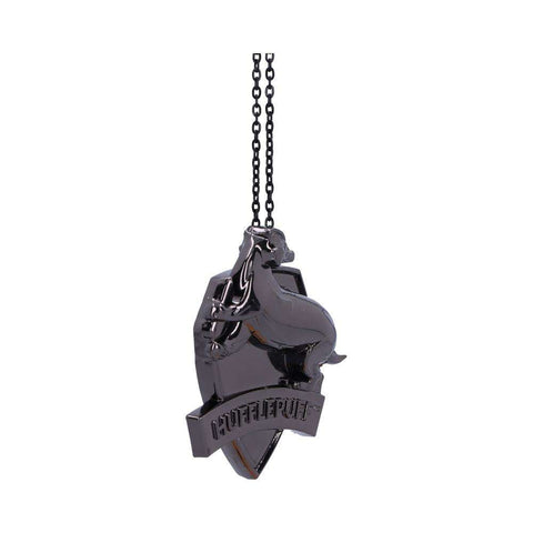 Harry Potter Hufflepuff Crest Silver Hanging Ornament