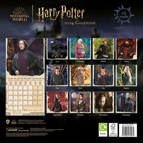 Harry Potter Magical 2024 Square Calendar