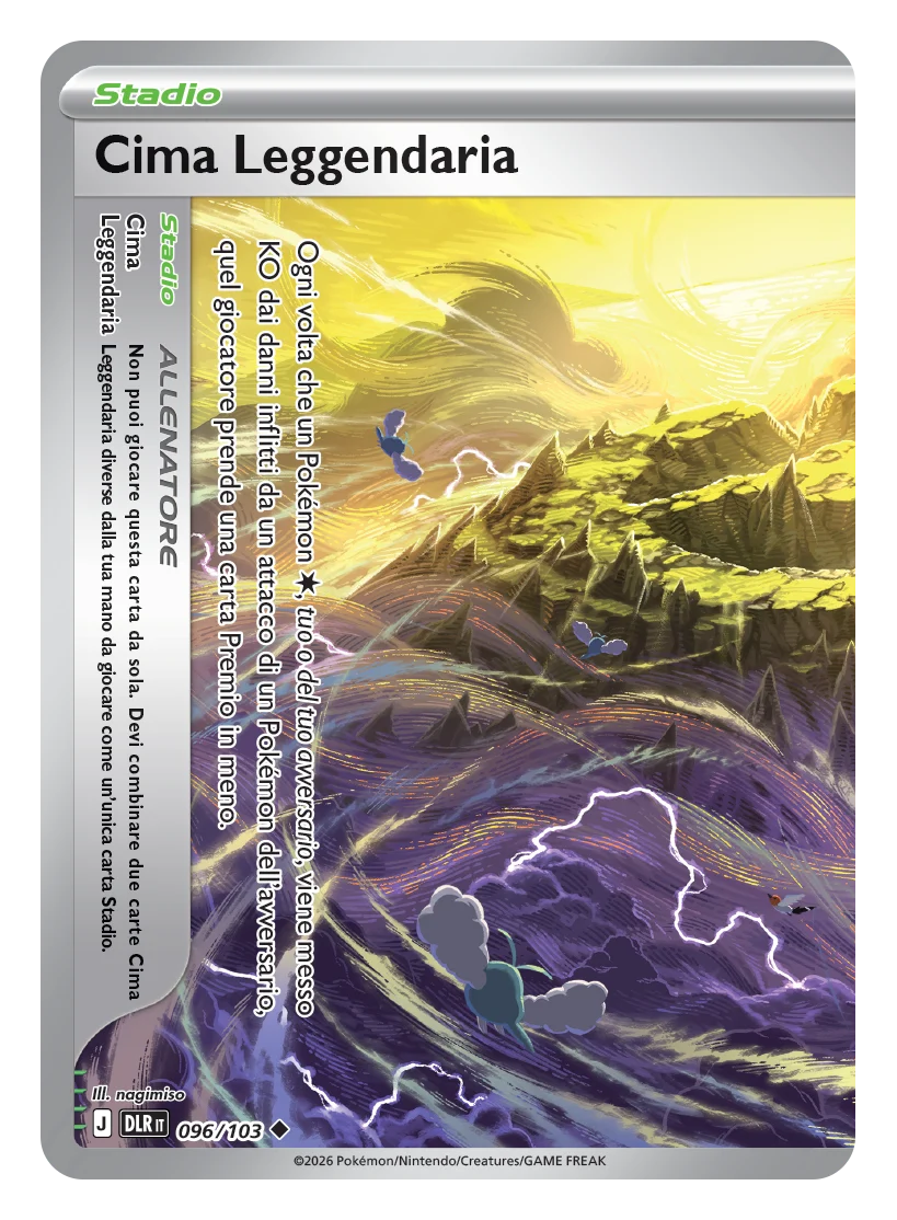 Legendary Summit - Dominio Delta (Uncommon) [DLR-096] — immagine italiana DLR IT — The Pokémon Company, riproduzione Pokémon Go Raid Italia