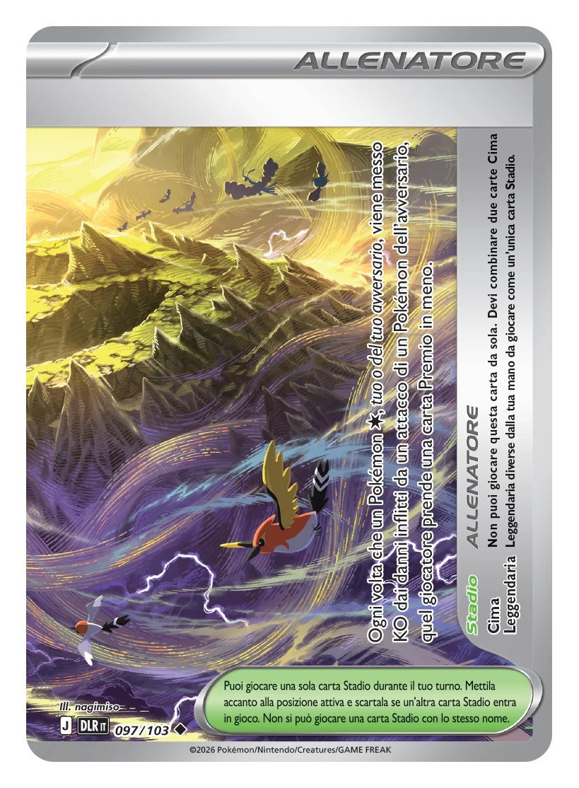 Legendary Summit - Dominio Delta (Uncommon) [DLR-097] — immagine italiana DLR IT — The Pokémon Company, riproduzione Pokémon Go Raid Italia