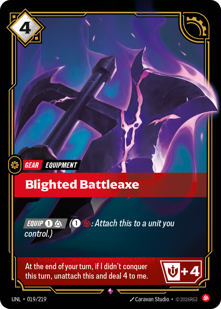 Blighted Battleaxe - Unleashed (Rare) [UNL-019] — Inglese Immagine principale del prodotto