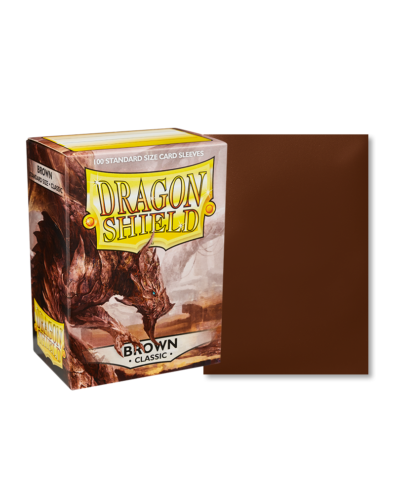 Bustine Protettive Dragon Shield - Brown - Classic Sleeves - Standard Size Immagine principale del prodotto