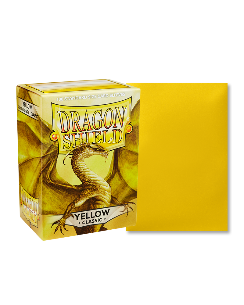 Bustine Protettive Dragon Shield - Yellow - Classic Sleeves - Standard Size Immagine principale del prodotto