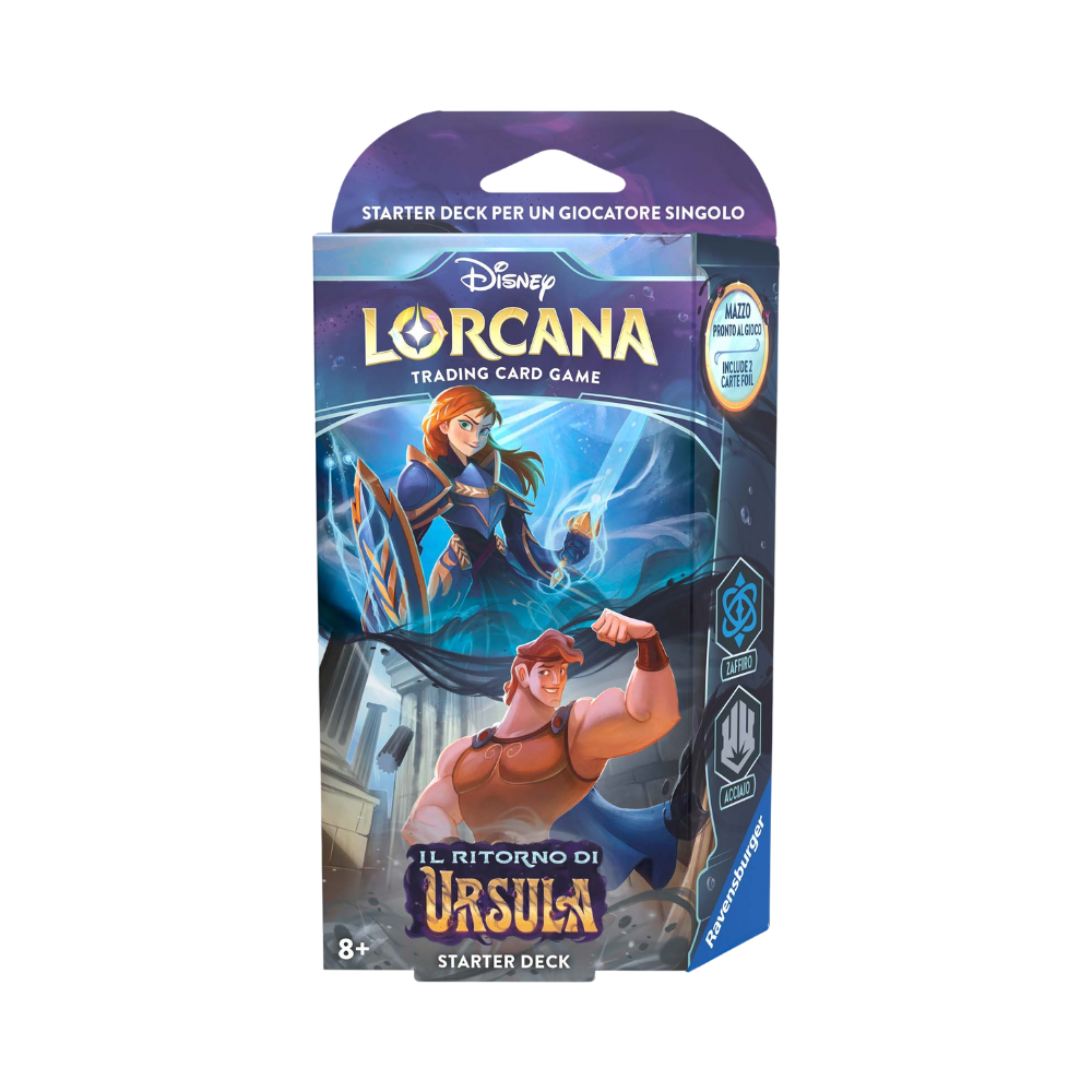 Disney Lorcana Il ritorno di Ursula - Starter Deck- Zaffiro e Acciaio