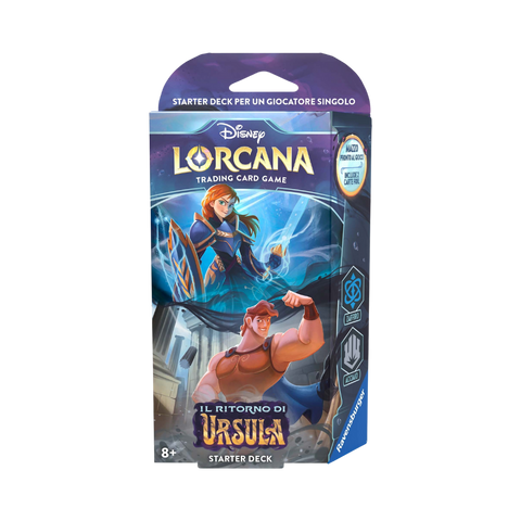 Disney Lorcana Il ritorno di Ursula - Starter Deck- Zaffiro e Acciaio