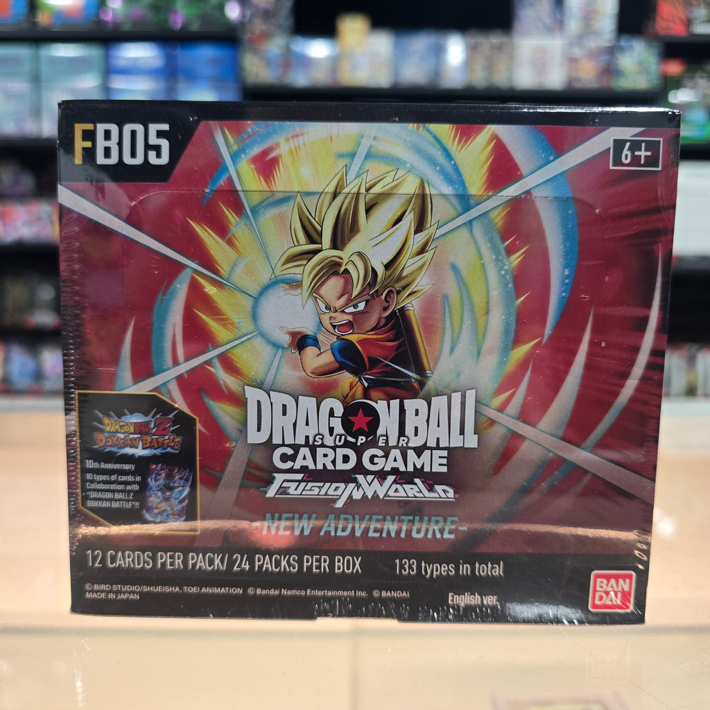 Dragon Ball Super Card Game Fusion World New Adventure FB05 Booster Box ENG Immagine principale del prodotto