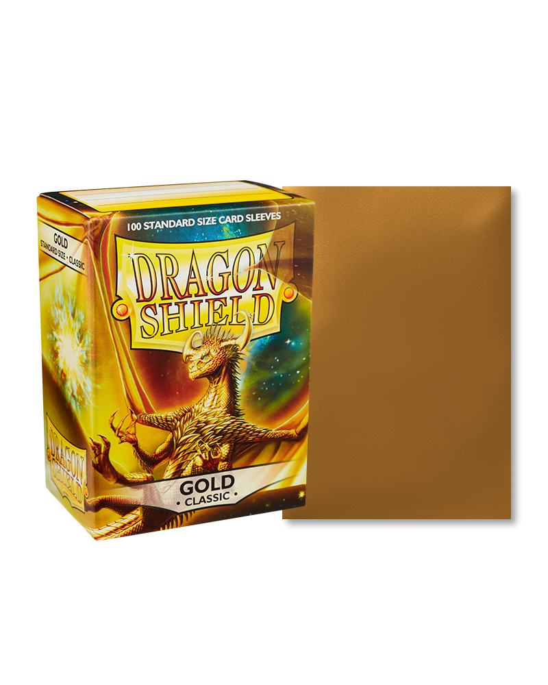 mint Bustine Protettive Dragon Shield - Gold - Classic Sleeves - Standard Size Immagine principale del prodotto