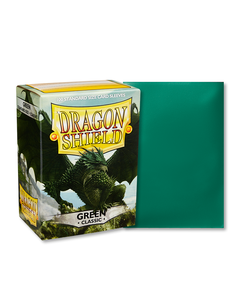 mint Bustine Protettive Dragon Shield - Green - Classic Sleeves - Standard Size