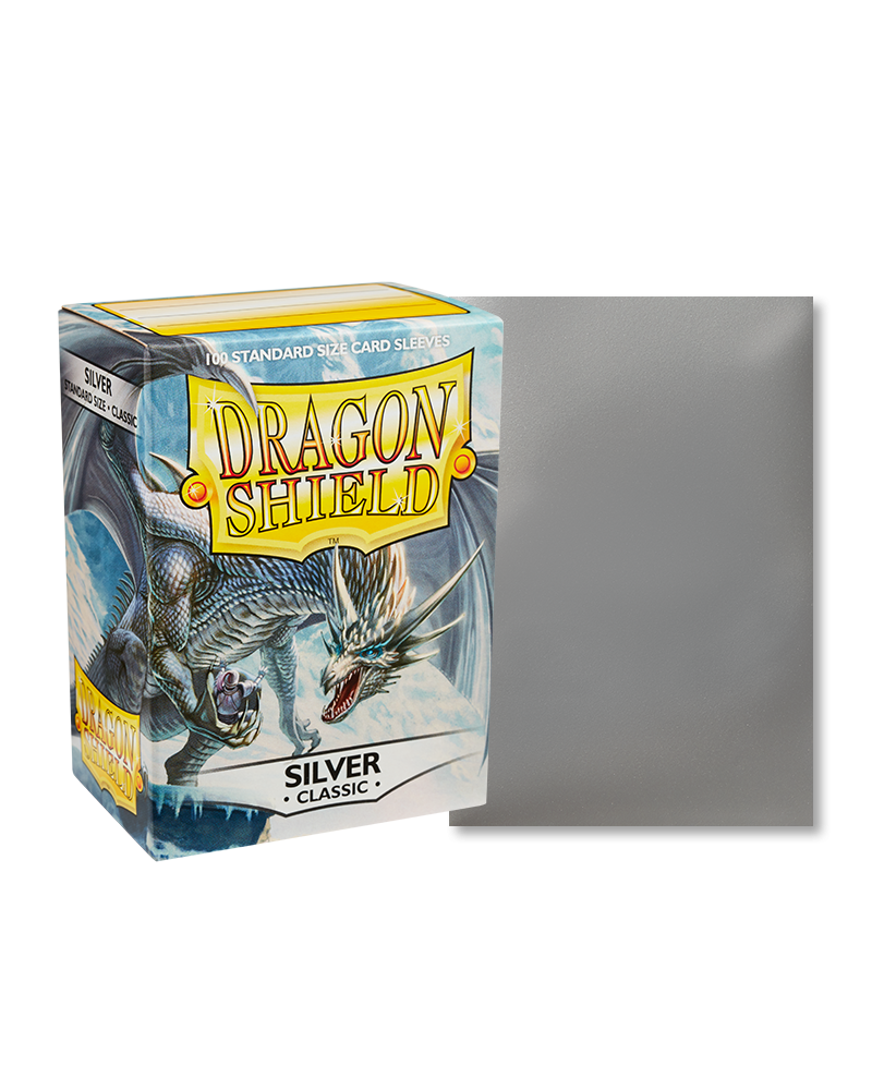 Bustine Protettive Dragon Shield - Silver - Classic Sleeves - Standard Size Immagine principale del prodotto