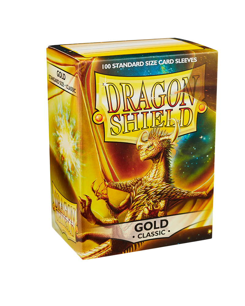 mint Bustine Protettive Dragon Shield - Gold - Classic Sleeves - Standard Size