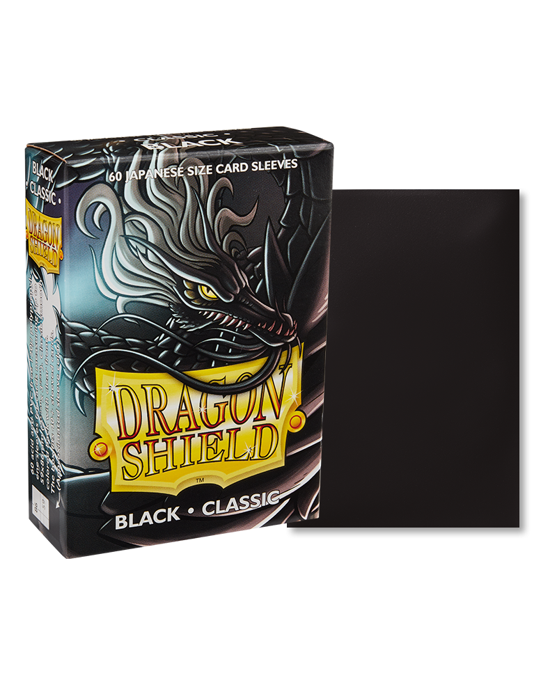 Bustine Protettive Dragon Shield - Black - Classic Sleeves - Japanese Size Immagine principale del prodotto
