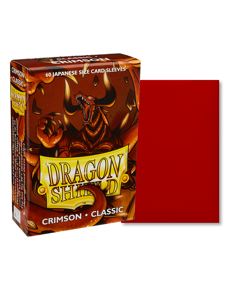 Bustine Protettive Dragon Shield - Crimson - Classic Sleeves - Japanese Size