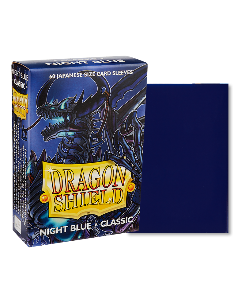 Bustine Protettive Dragon Shield - Night Blue - Classic Sleeves - Japanese Size Immagine principale del prodotto