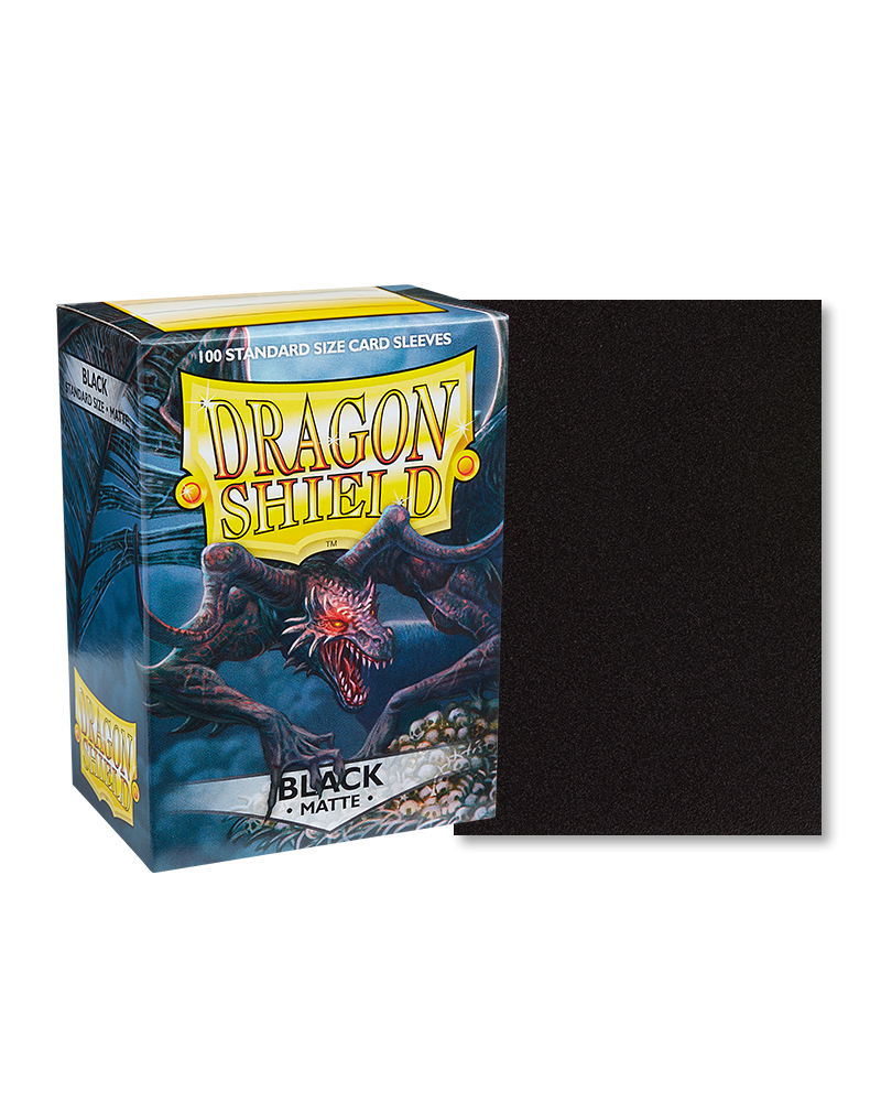 Bustine Protettive Dragon Shield - Black - Matte Sleeves - Standard Size Immagine principale del prodotto