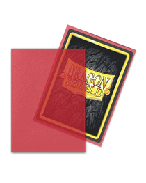 Bustine Protettive Dragon Shield - Clear Red - Matte Sleeves - Standard Size