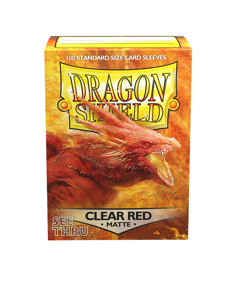 Bustine Protettive Dragon Shield - Clear Red - Matte Sleeves - Standard Size