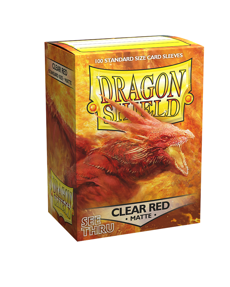 Bustine Protettive Dragon Shield - Clear Red - Matte Sleeves - Standard Size