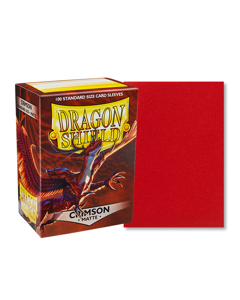 Bustine Protettive Dragon Shield - Crimson - Matte Sleeves - Standard Size Immagine principale del prodotto