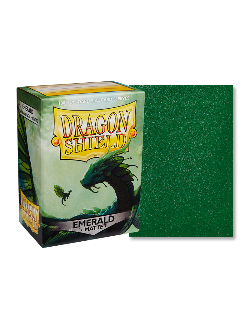 Bustine Protettive Dragon Shield - Emerald - Matte Sleeves - Standard Size