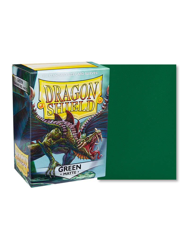 Bustine Protettive Dragon Shield - Green - Matte Sleeves - Standard Size