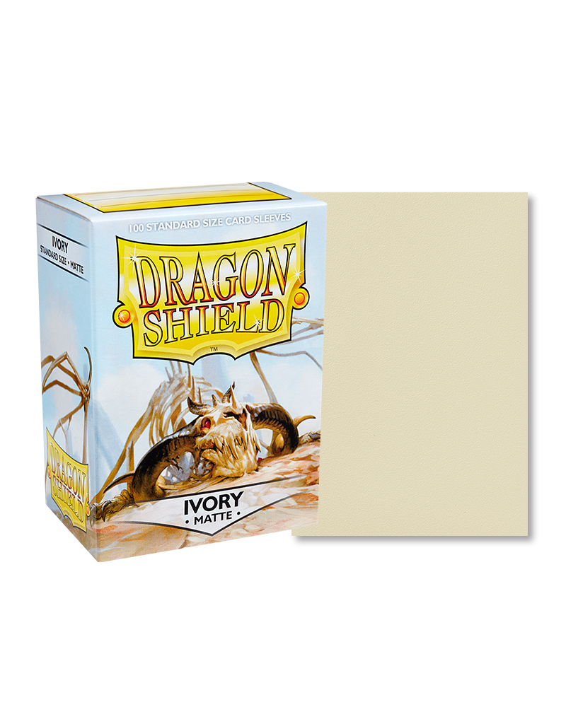 Bustine Protettive Dragon Shield - Ivory - Matte Sleeves - Standard Size Immagine principale del prodotto