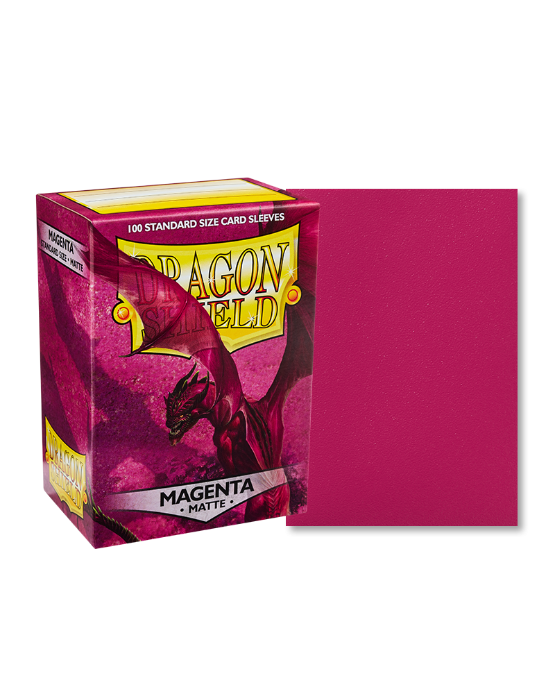 Bustine Protettive Dragon Shield - Magenta - Matte Sleeves - Standard Size Immagine principale del prodotto