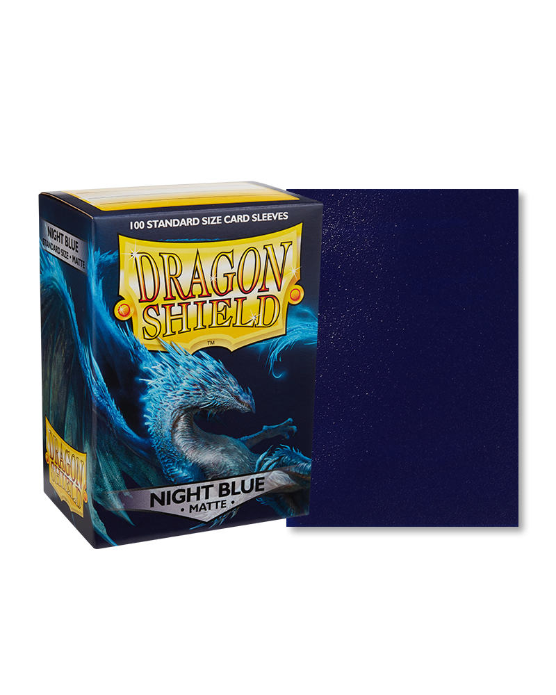 Bustine Protettive Dragon Shield - Night Blue - Matte Sleeves - Standard Size Immagine principale del prodotto