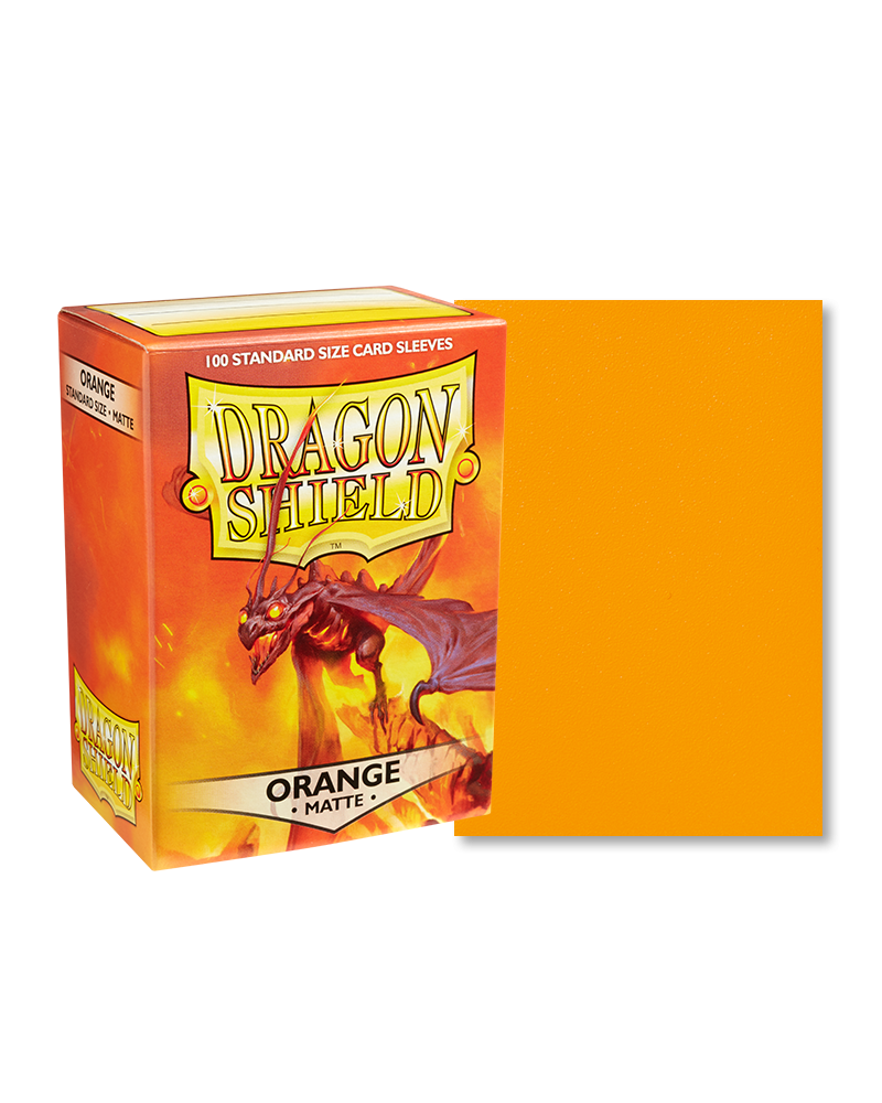 Bustine Protettive Dragon Shield - Orange - Matte Sleeves - Standard Size Immagine principale del prodotto