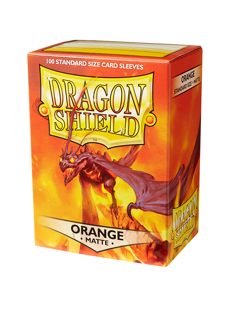 Bustine Protettive Dragon Shield - Orange - Matte Sleeves - Standard Size