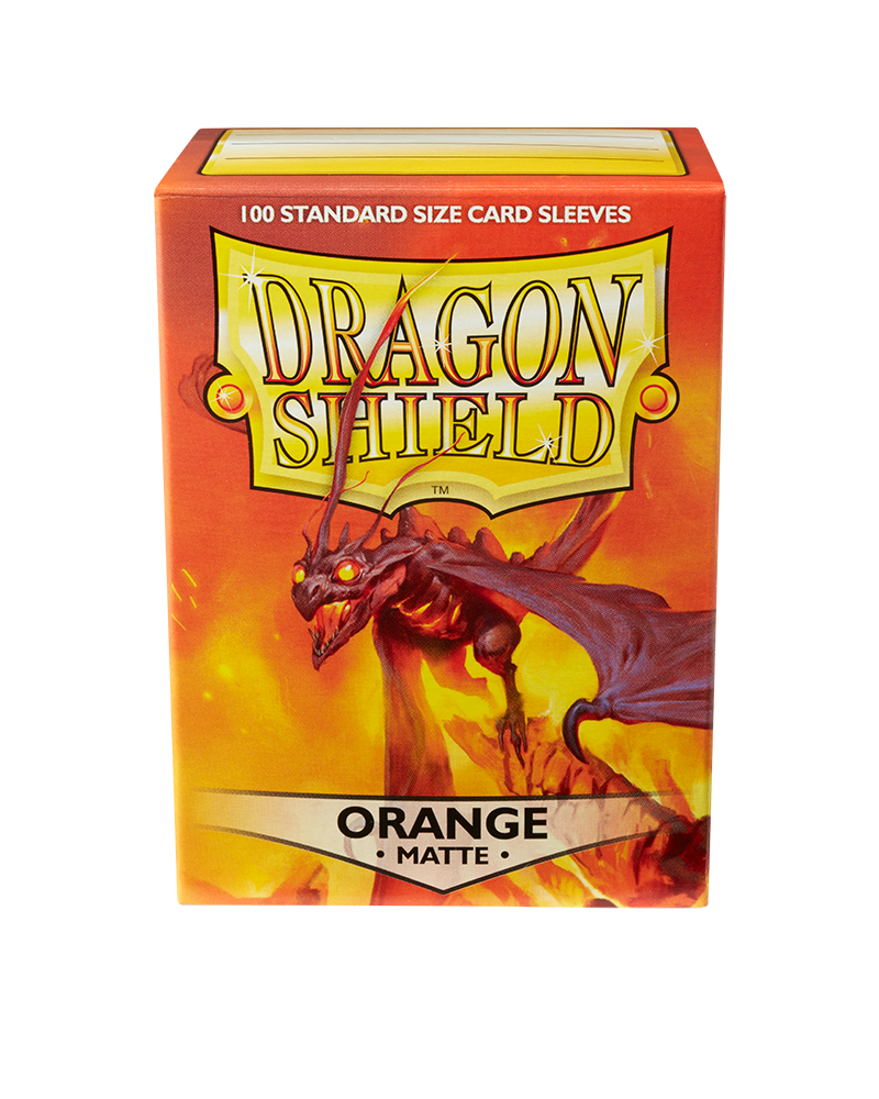 Bustine Protettive Dragon Shield - Orange - Matte Sleeves - Standard Size