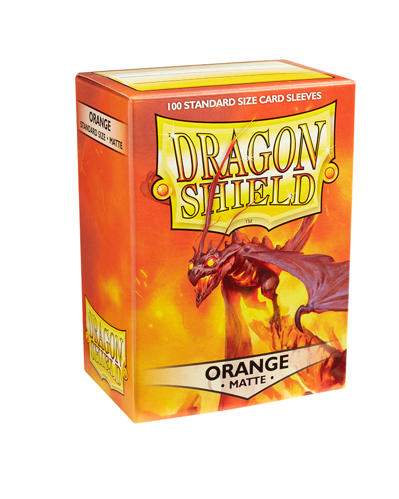 Bustine Protettive Dragon Shield - Orange - Matte Sleeves - Standard Size