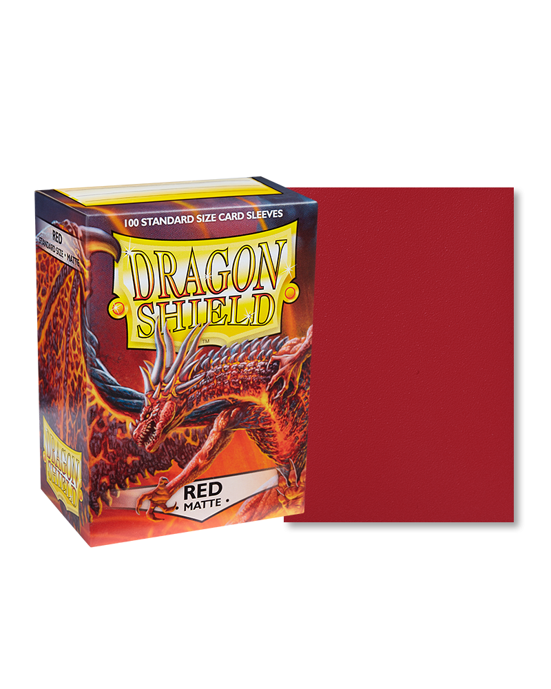 Bustine Protettive Dragon Shield - Red - Matte Sleeves - Standard Size Immagine principale del prodotto