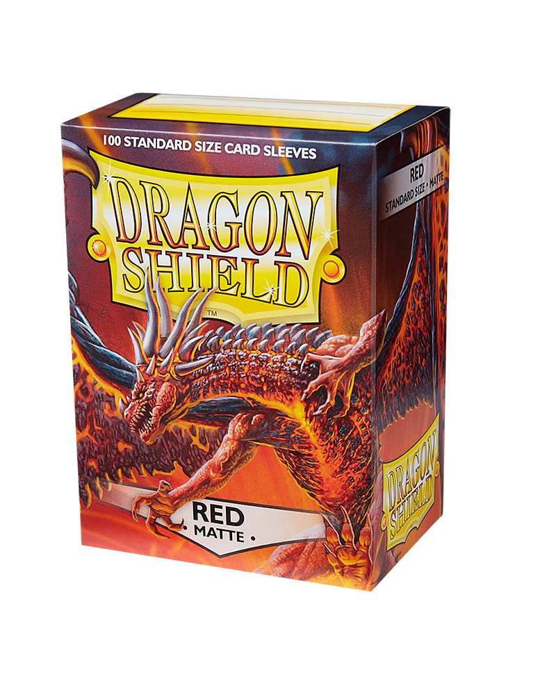 Bustine Protettive Dragon Shield - Red - Matte Sleeves - Standard Size