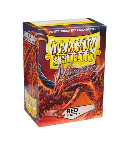 Bustine Protettive Dragon Shield - Red - Matte Sleeves - Standard Size