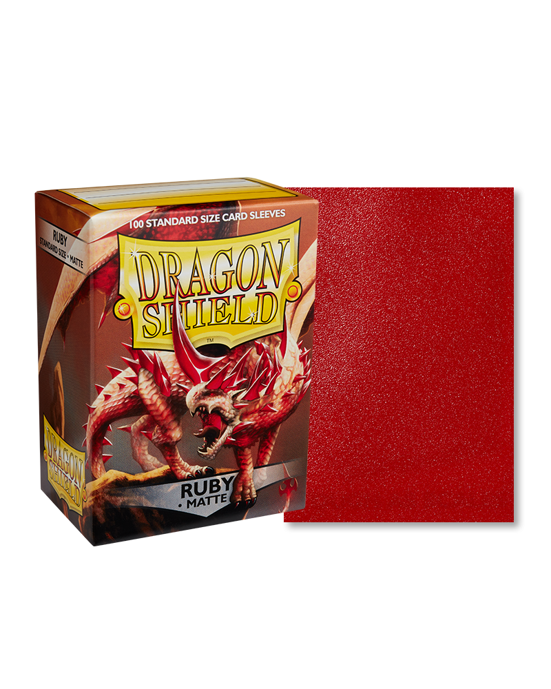 Bustine Protettive Dragon Shield - Ruby - Matte Sleeves - Standard Size Immagine principale del prodotto