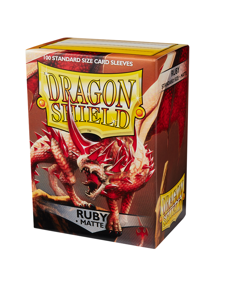 Bustine Protettive Dragon Shield - Ruby - Matte Sleeves - Standard Size