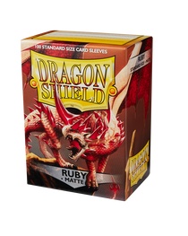 Bustine Protettive Dragon Shield - Ruby - Matte Sleeves - Standard Size