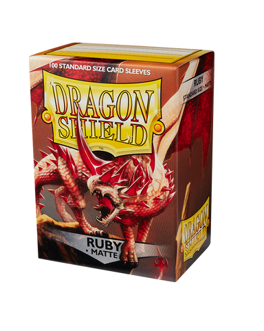 Bustine Protettive Dragon Shield - Ruby - Matte Sleeves - Standard Size