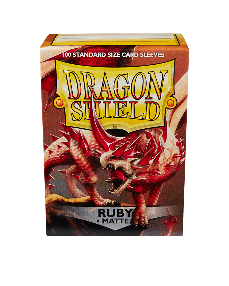 Bustine Protettive Dragon Shield - Ruby - Matte Sleeves - Standard Size