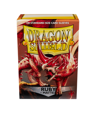 Bustine Protettive Dragon Shield - Ruby - Matte Sleeves - Standard Size