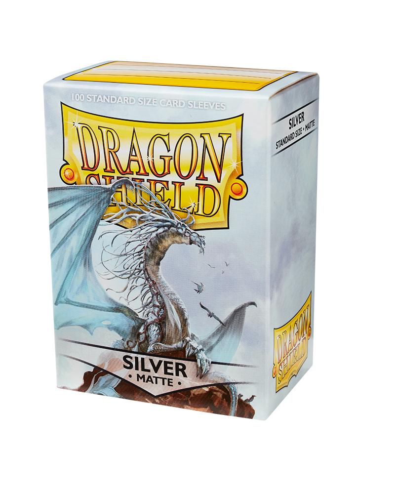 Bustine Protettive Dragon Shield - Silver - Matte Sleeves - Standard Size