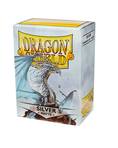 Bustine Protettive Dragon Shield - Silver - Matte Sleeves - Standard Size