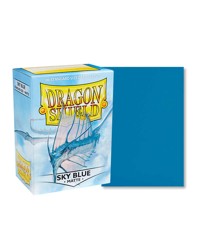 Bustine Protettive Dragon Shield - Sky Blue - Matte Sleeves - Standard Size Immagine principale del prodotto
