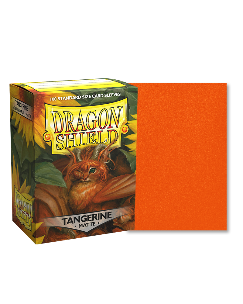 Bustine Protettive Dragon Shield - Tangerine - Matte Sleeves - Standard Size