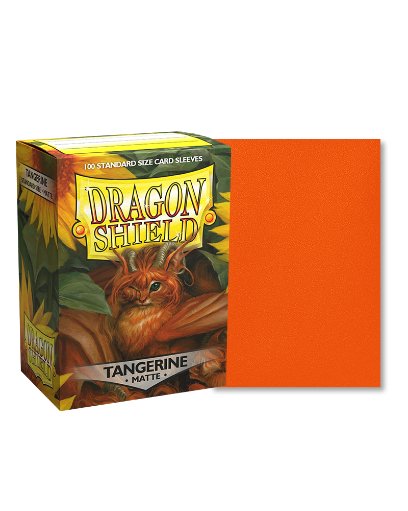 Bustine Protettive Dragon Shield - Tangerine - Matte Sleeves - Standard Size Immagine principale del prodotto